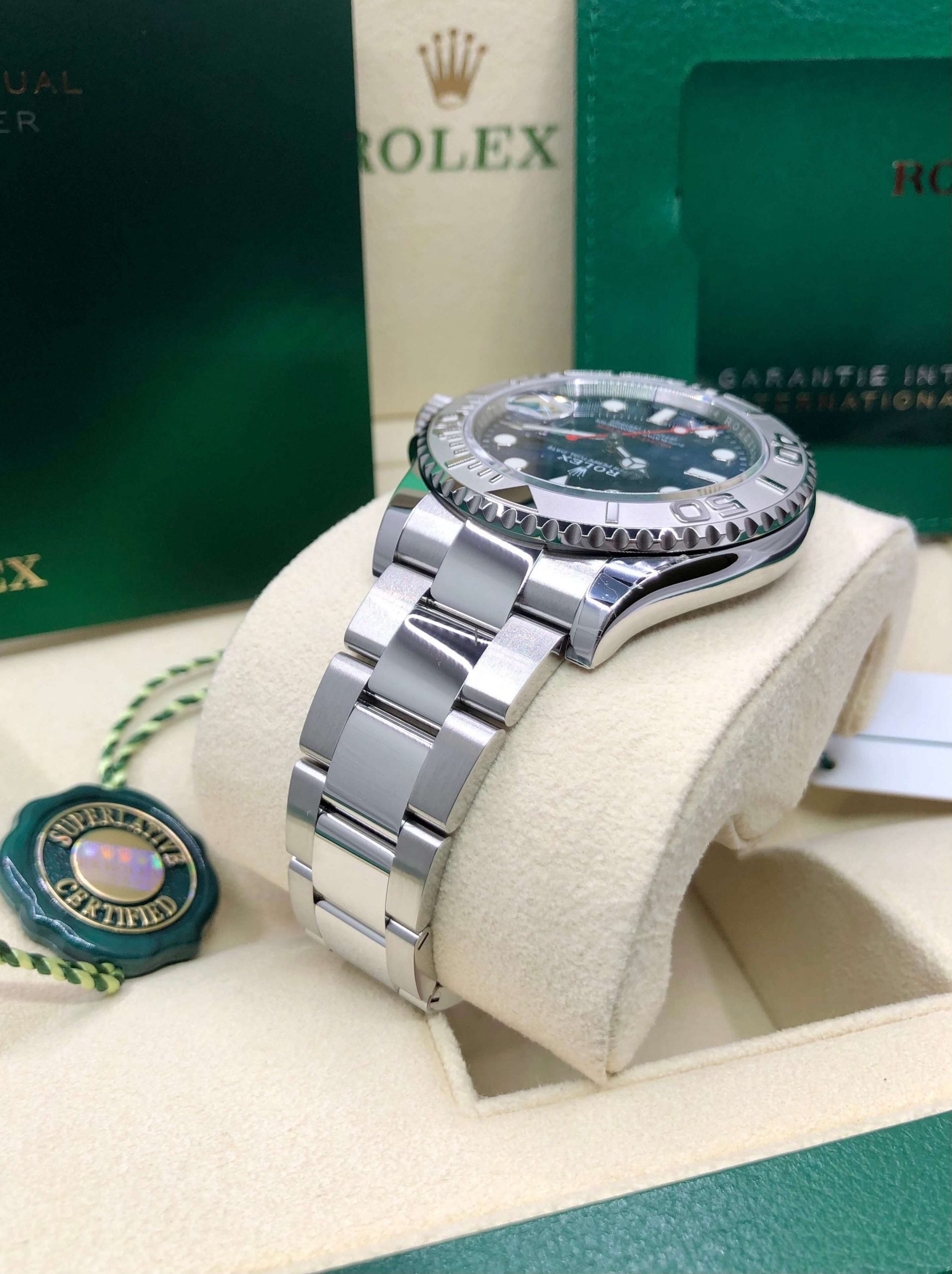 Yacht-Master Platinum Blue Dial Oyster Steel