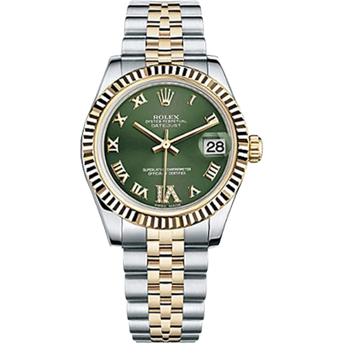 Datejust Yellow Gold Green Dial 36mm