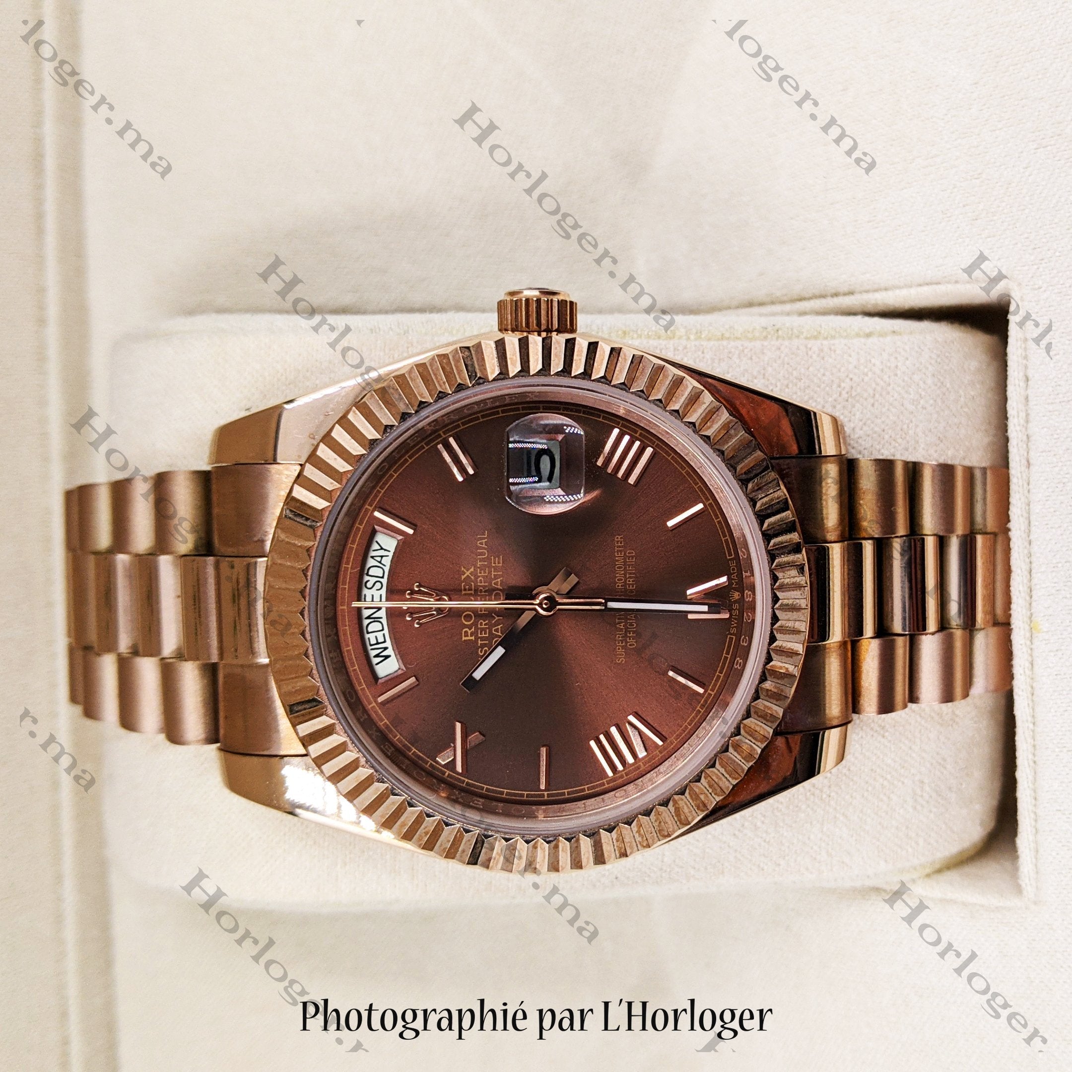 Day-Date 41 Chocolate Dial President Bracelet