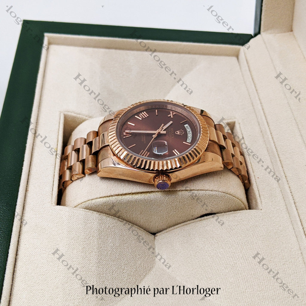 Day-Date 41 Chocolate Dial President Bracelet
