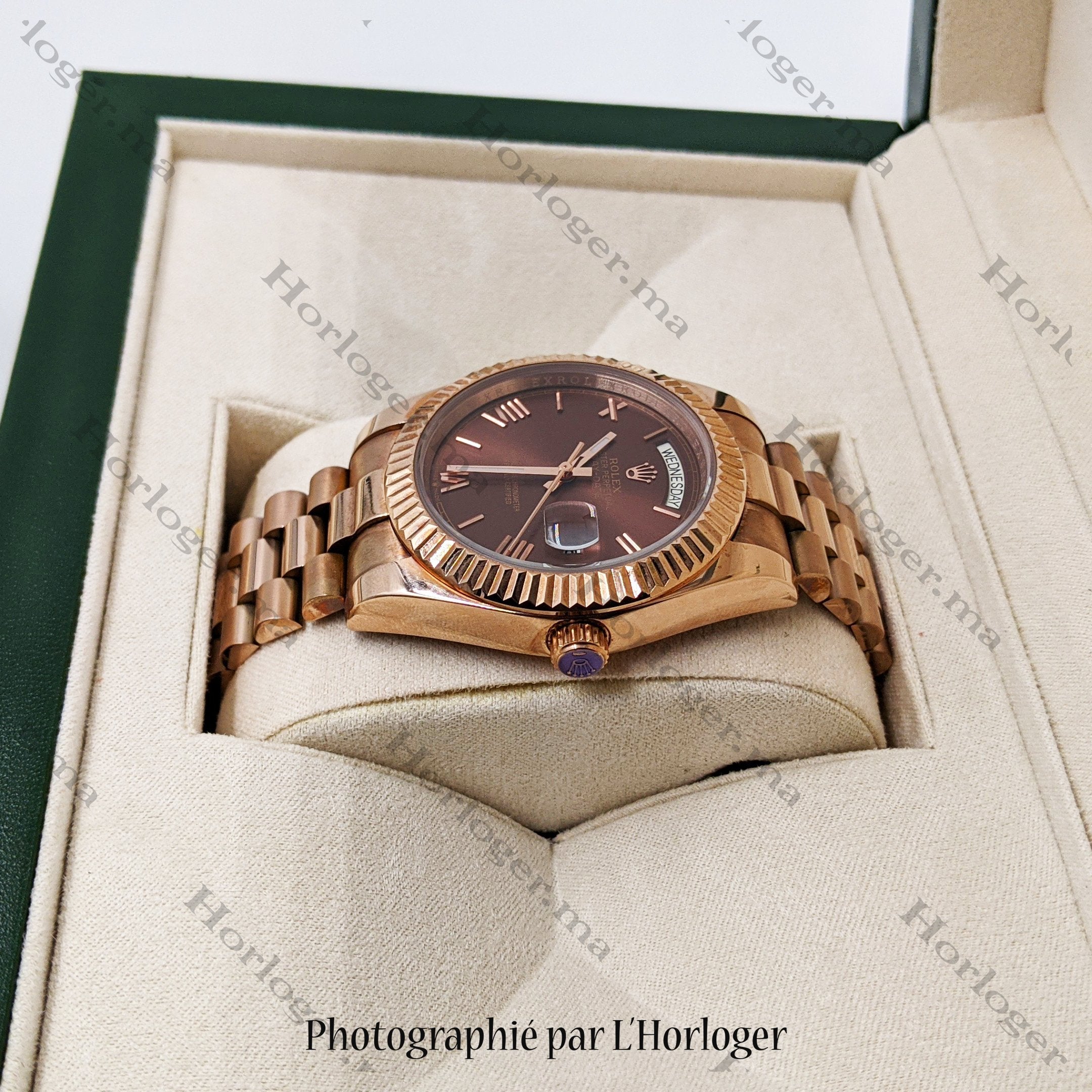 Day-Date 41 Chocolate Dial President Bracelet