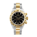 Daytona Two Tone Steel Yellow Gold Black Dial