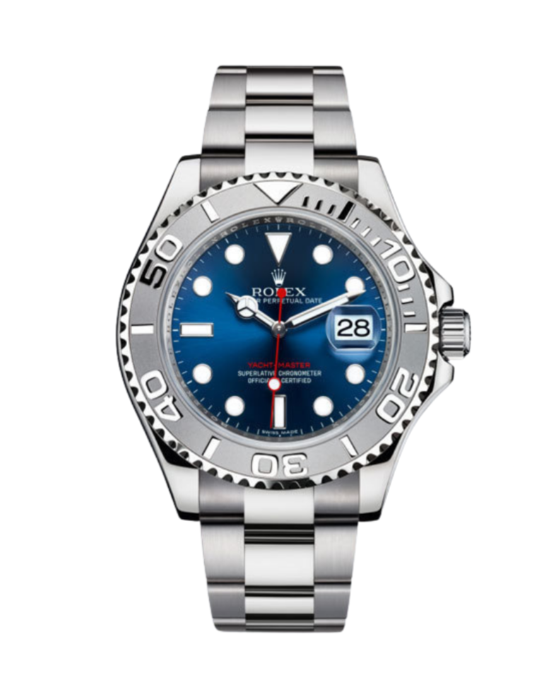 Yacht-Master Platinum Blue Dial Oyster Steel