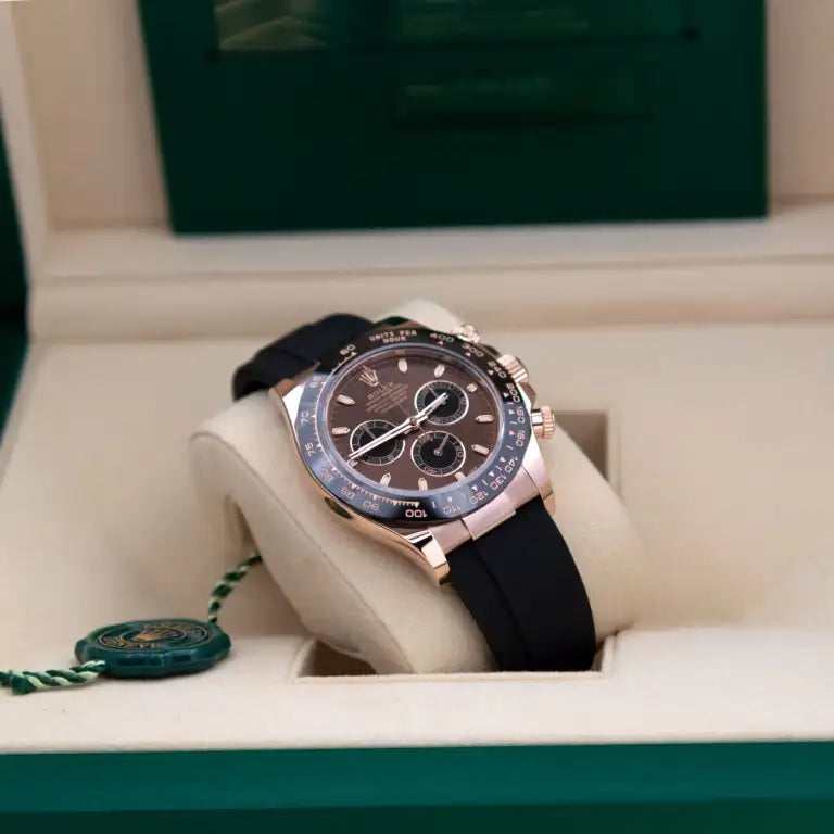 Daytona Rose Gold Chocolate Dial Black Ceramic Bezel