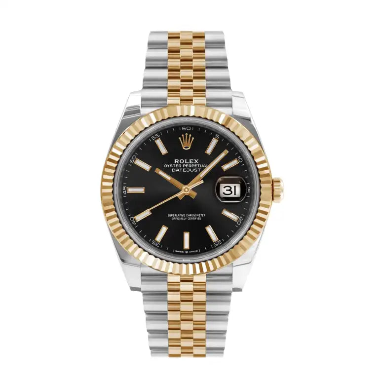 Datejust 41 Yellow Fluted Bezel Two-Tone Jubilee