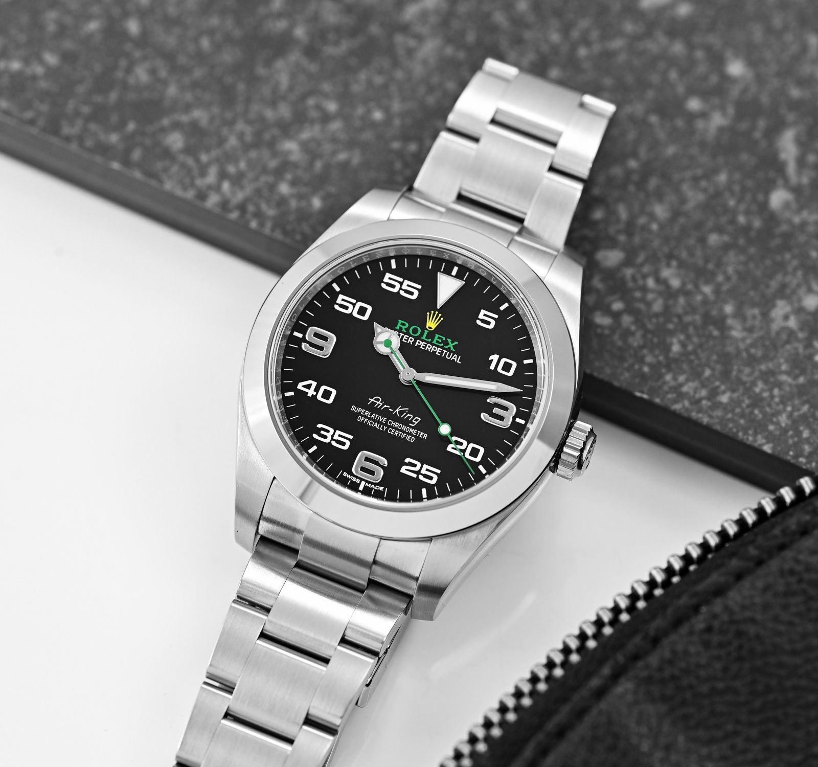 Air-King — Black Dial Steel