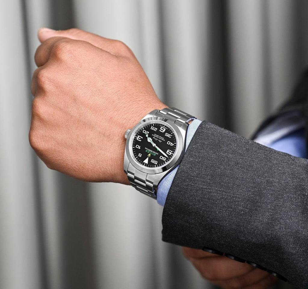 Air-King — Black Dial Steel